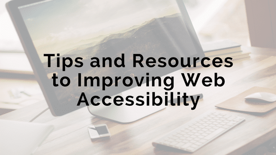 tips for improving web accessibility